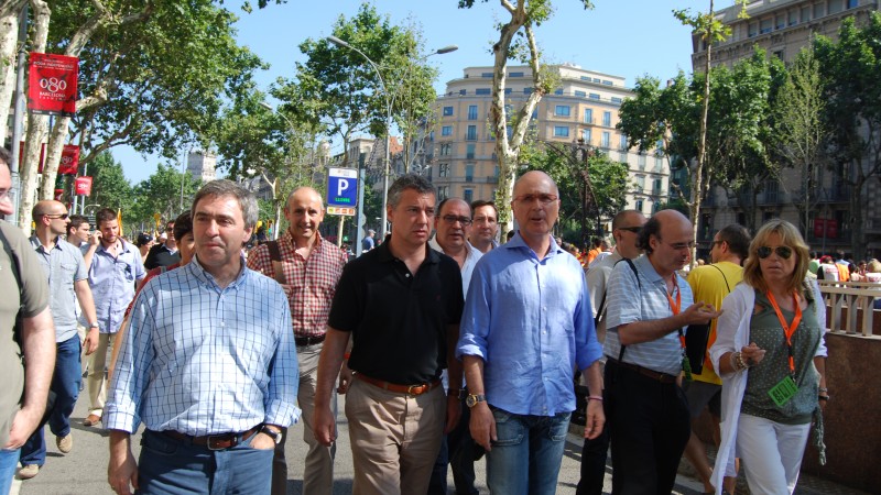 Manifestación a favor del Estatut