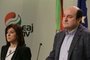 Declaración de Andoni Ortuzar, presidente del EBB, tras el anuncio del CIV